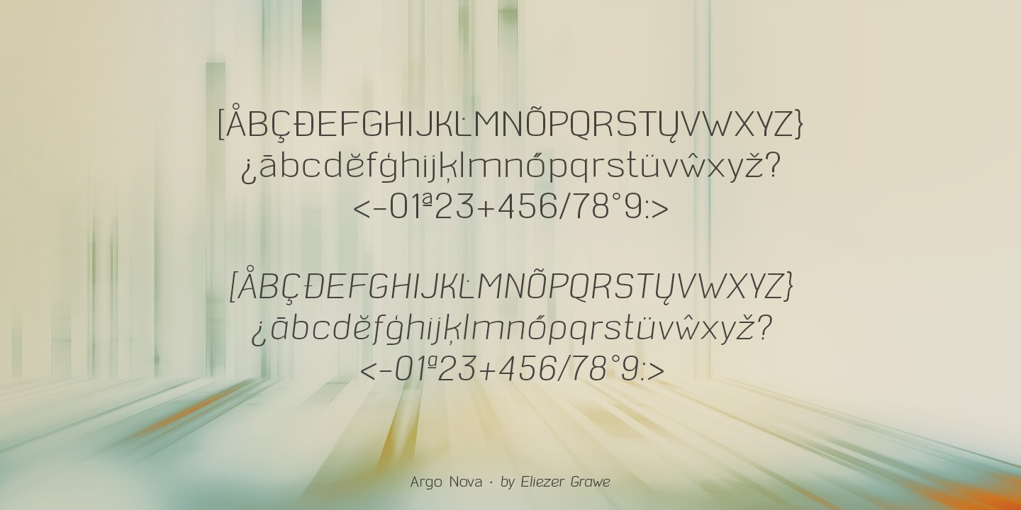 Argo Nova Italic Font preview